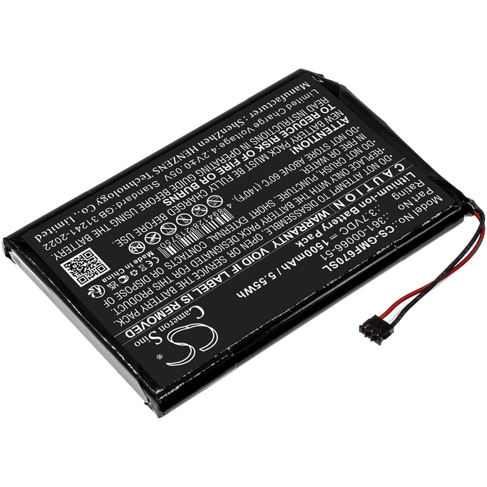 Garmin Fleet 670 LM TRUCK GPS Replacement Battery