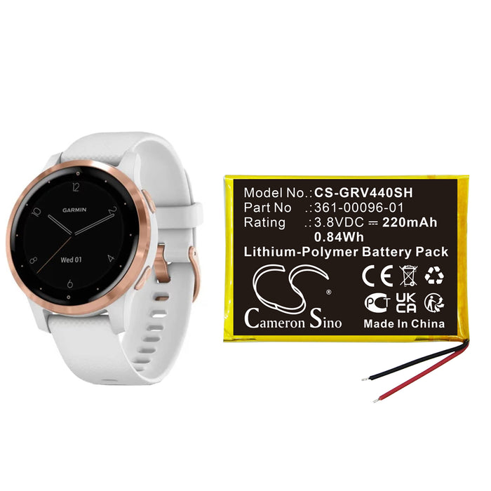 Garmin vivoactive 4S 40mm Smart Watch Replacement Battery