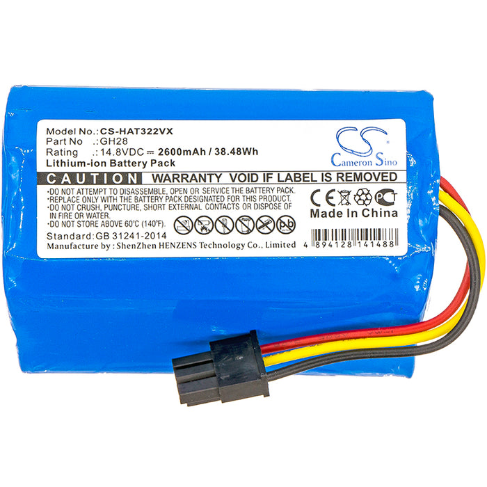Liectroux DH860,Q7000,Q8000,ZK808,Robot B6009,ZK900,ZK901 Vacuum Replacement Battery