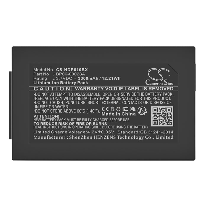 Dolphin Dolphin 6110 Dolphin 6100 Dolphin 6500 ScanPal 5100 Barcode Replacement Battery