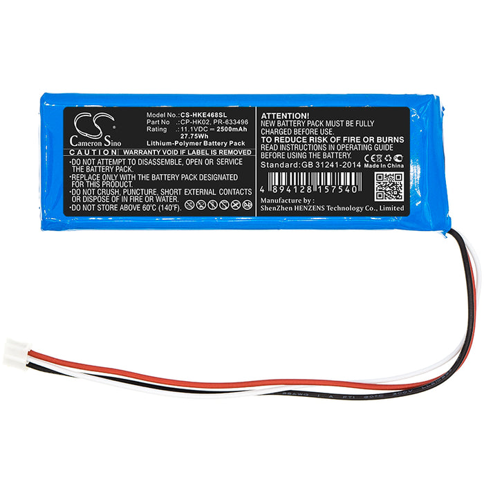 Harmon Kardon JN14BKH00468 Onyx TL150409 2500mAh Speaker Replacement Battery