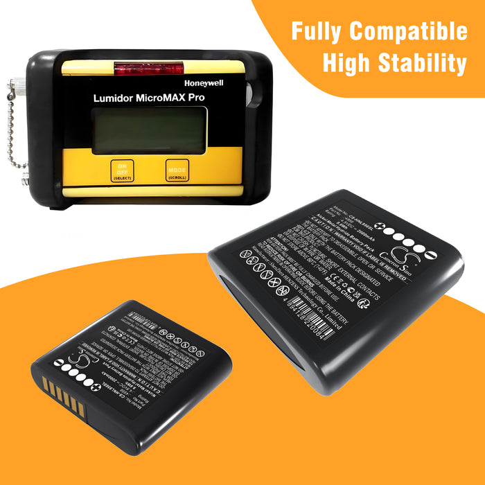 Honeywell Lumidor Micromax Plus Micromax pro Survey Multimeter and Equipment Replacement Battery
