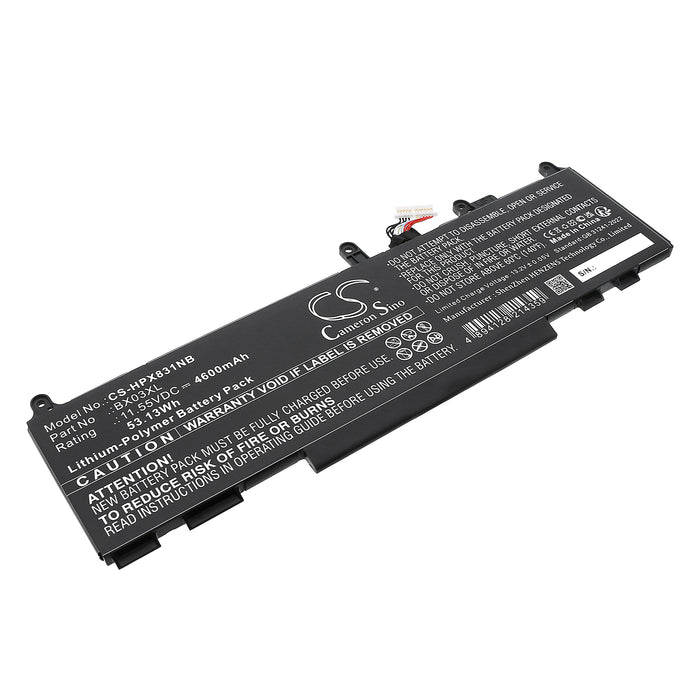 HP Elite X360 830 G11 2 In 1 Elite X360 830 G11 2 In 1 8L3M9AV Elite X360 830 G11 2 In 1 8L3P5AV Elite X360 83 Laptop and Notebook Replacement Battery