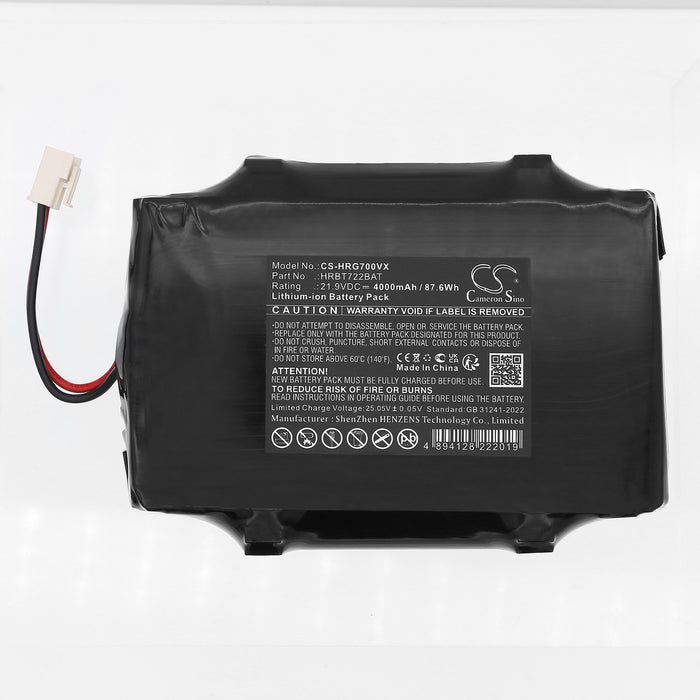 Hoover H-GO 700 H-GO 700 Extra H-GO 700 Plus H-GO 700 Pro HGO710 HGO720 011 HGO730L 011 Vacuum Replacement Battery