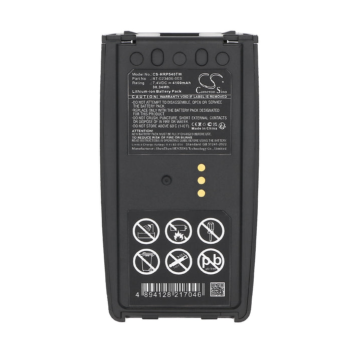 Harris P5300 P5350 P5370 P5400 P5450 P5470 P5500 P5550 P5570 P7300 P7350 P7370 XG-15P XG-25P XG-75P Two Way Radio Replacement Battery