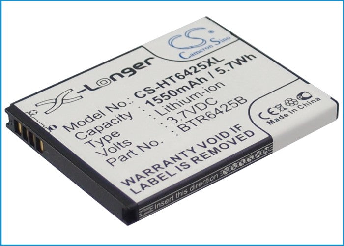 HTC Rezound Vigor ThunderBolt 2 Droid Incredible HD ADR6425 ADR6425LVW Rezound 4G LTE Rezone Desire SV T326e  1550mAh Mobile Phone Replacement Battery
