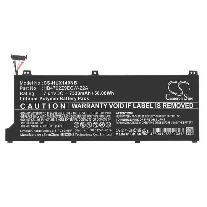 Huawei MagicBook X14 NDR-WFH9HN Magicbook 14 i7-1165G7 NMH-WFQ9HN Laptop and Notebook Replacement Battery