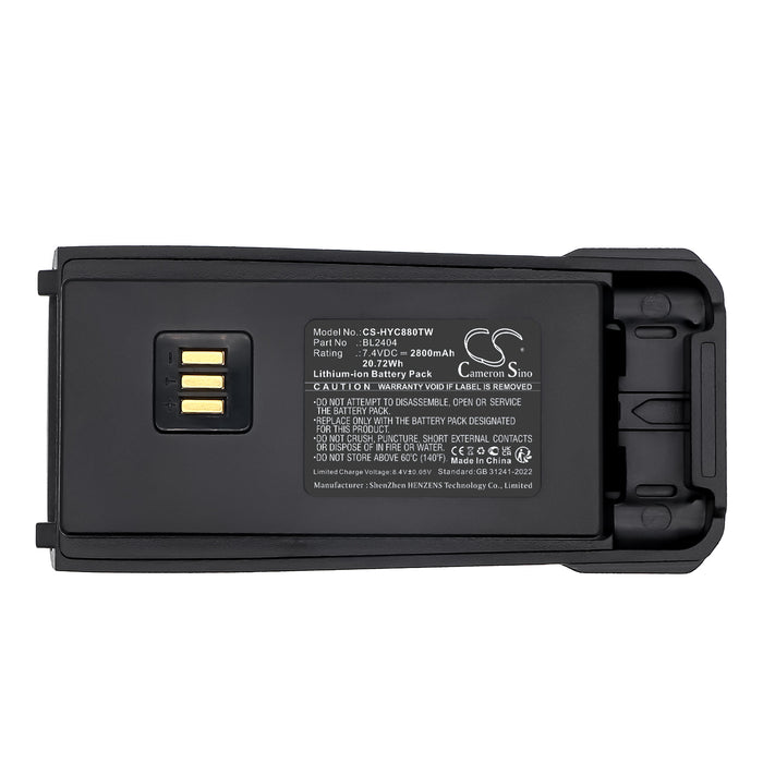 Hytera TC-880GM TC-890GM Two Way Radio Replacement Battery