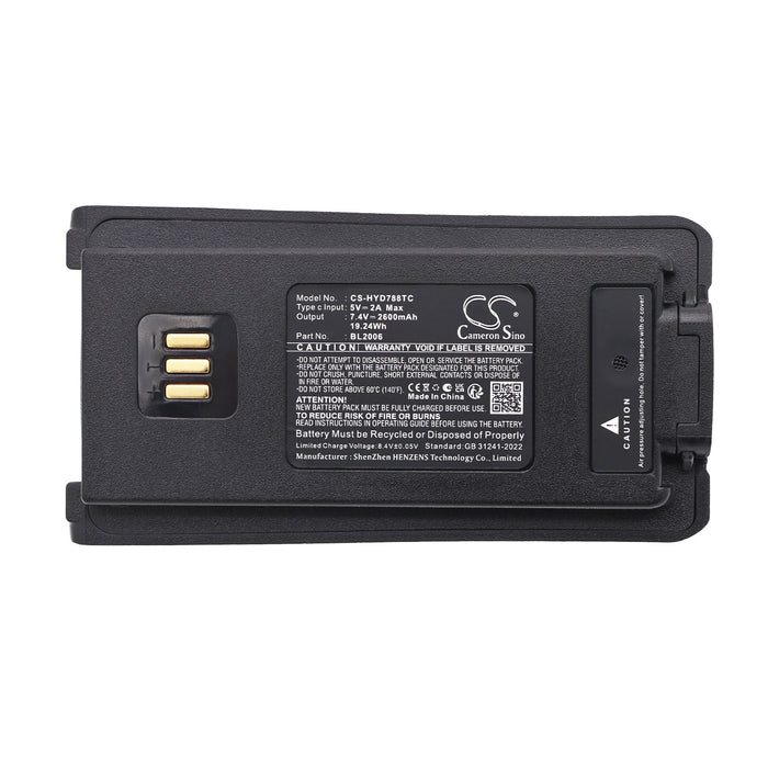 Hytera PD7 PD785 PD785G Two Way Radio Replacement Battery