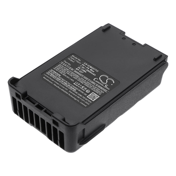 Icom IC-E85 IC-F50 IC-F50V IC-F51 IC-F51V IC-F60 IC-F60V IC-F61 IC-F61M IC-F61V IC-F88 IC-M87 IC-M88 IC-U80E 2800mAh Two Way Radio Replacement Battery