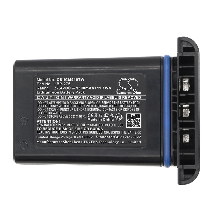 Icom IC-M91D IC-M92D Two Way Radio Replacement Battery