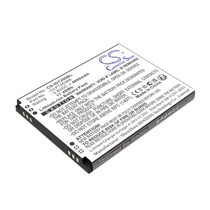 Idata T3 X2P Barcode Replacement Battery