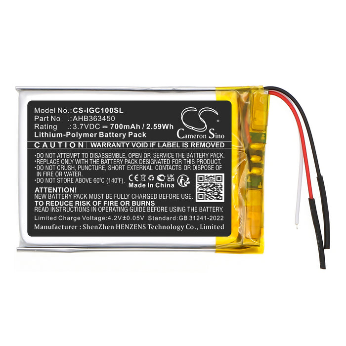 iGpsport BSC100 BSC100S GPS Replacement Battery
