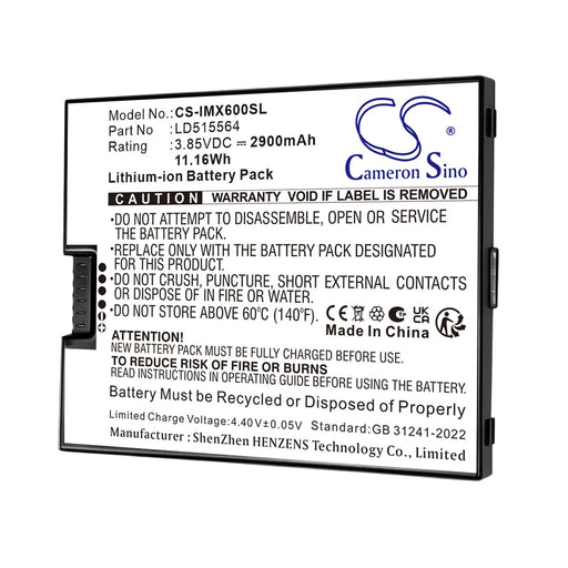 Ingenico Axium EX6000 Payment Terminal Replacement Battery
