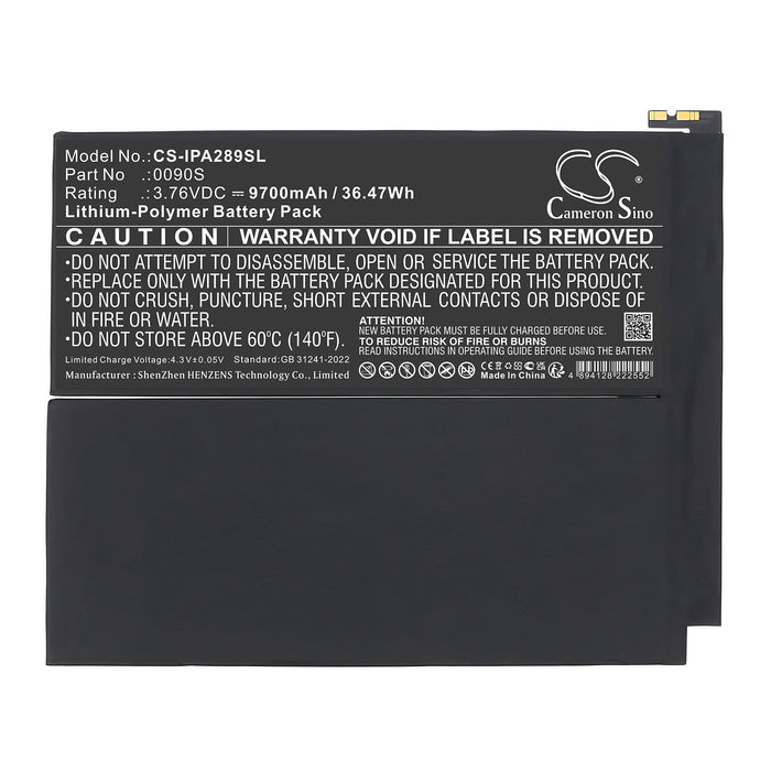 Apple A2898,A2899,A2900,A2903,iPad Air 13 2024,iPad Air 6 13 2024 Tablet Replacement Battery