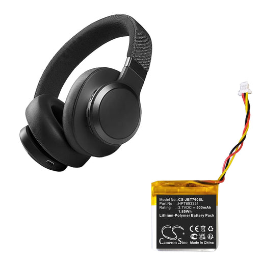 JBL Live 760NC Tune 760NC Headphone Replacement Battery