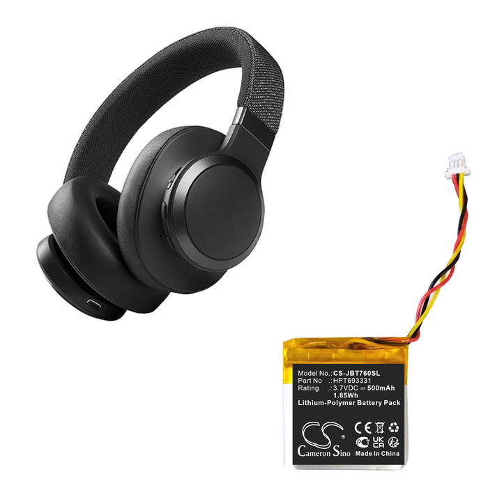 JBL Live 760NC Tune 760NC Headphone Replacement Battery