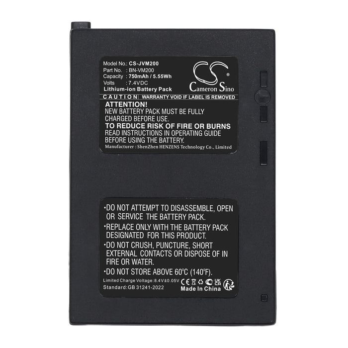 JVC GZ-MC200EX GZ-MC200 GZ-MC100U GZ-MC500EK GZ-MC100US GZ-MC100EK GZ-MC200E GZ-MC500U GZ-MC500US GZ-MC500 GZ-MC100EX GZ-MC Camera Replacement Battery