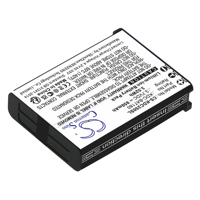 KOAMTAC KDC-250 KDC-300 Barcode Replacement Battery