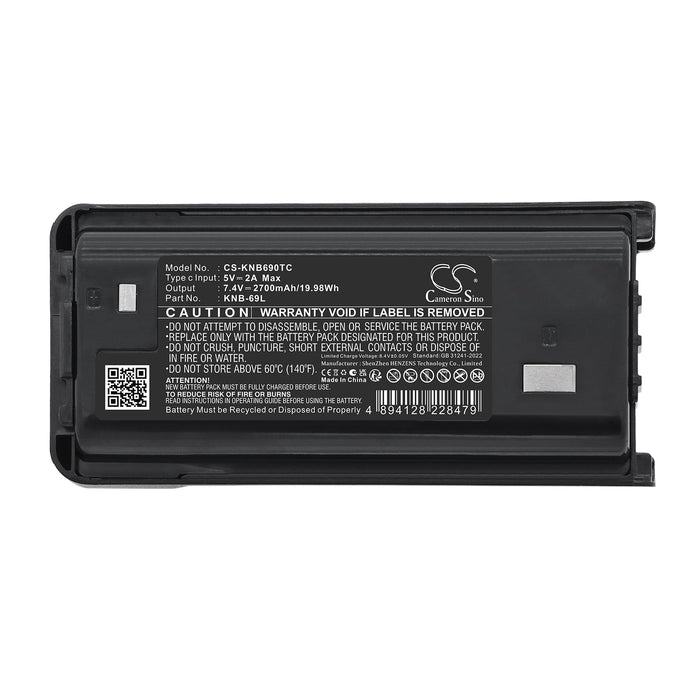 Kenwood NX-240 NX-240V16P NX-240V16P2 NX-248 NX-340 NX-340U16P NX340U16P2 NX-348 TK-2200 TK-2302 TK-2312 TK-2400 TK- Two Way Radio Replacement Battery