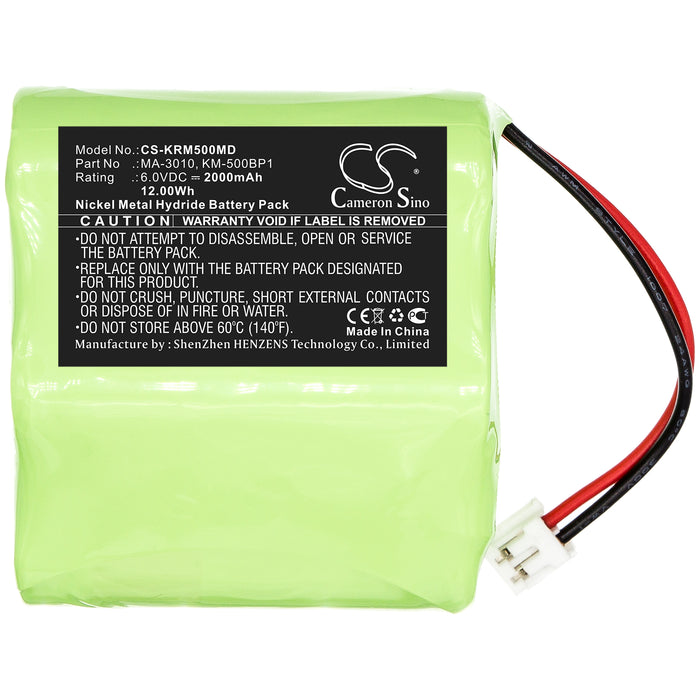 Nidek keratometer KM500,KM-500BPI Medical Replacement Battery