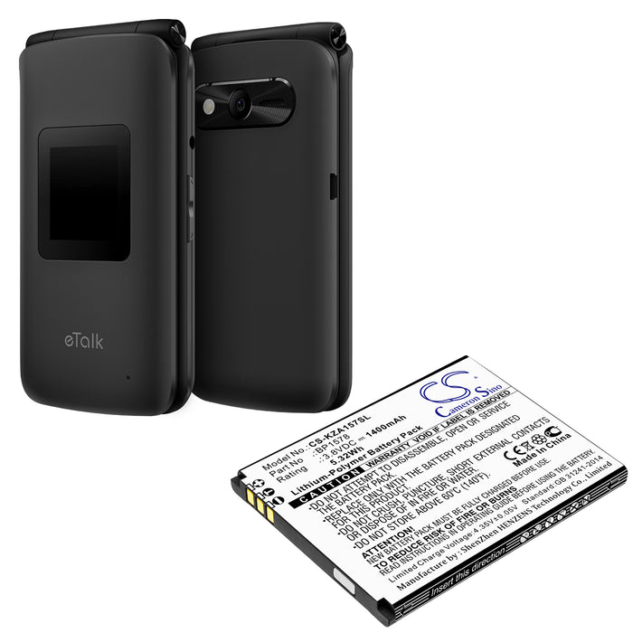 Kazuna eTalk 4G KAZ-F019 KAZ-F019PP eTalk KAZF019PP 440G Mobile Phone Replacement Battery