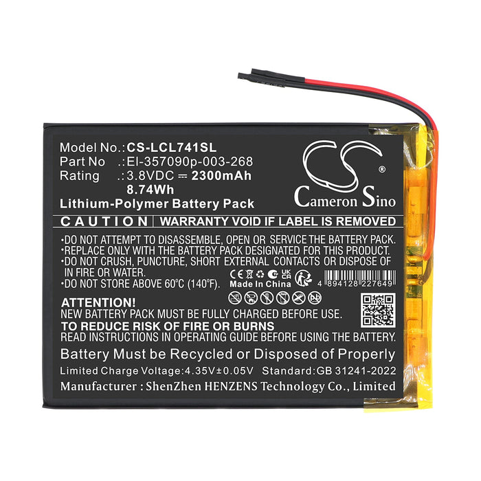 Logicom L-ement Tab 741 Tablet Replacement Battery