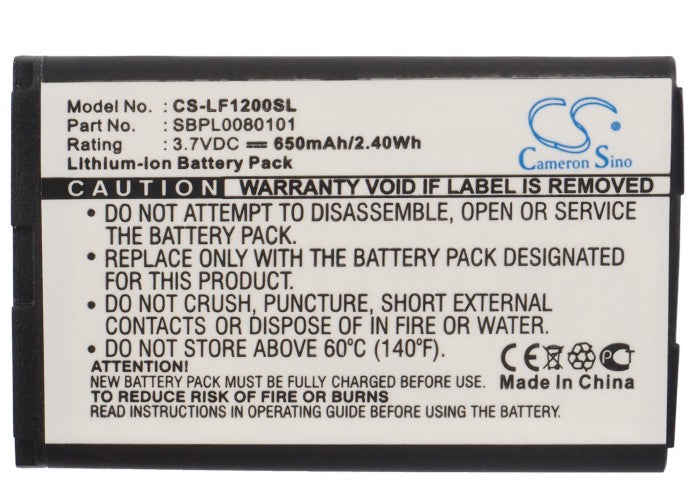 LG L3100 F9100 F1200 G210 G5600 G932 F9200 Mobile Phone Replacement Battery