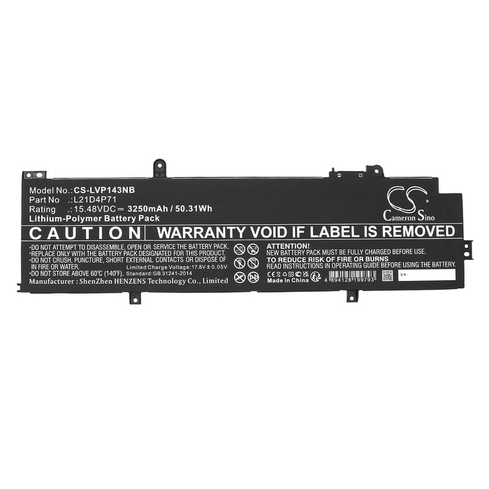 Lenovo ThinkPad P14s Gen 3(AMD)21J500, ThinkPad P14s Gen 3(AMD)21J500, ThinkPad P14s Gen 3(AMD)21J500, ThinkPa Laptop and Notebook Replacement Battery