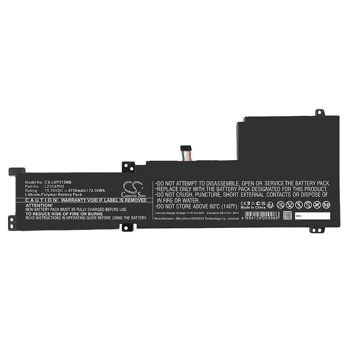 Lenovo IdeaPad 5-15ARE05, IdeaPad 5-15IIL05, IdeaPad 5-15ITL05 Laptop and Notebook Replacement Battery