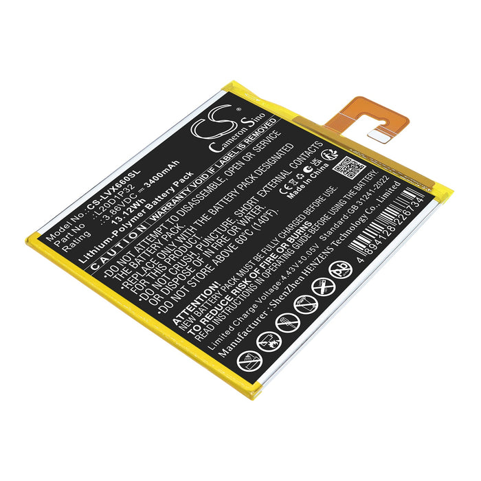 Lenovo Tab K10, TB-X6C6F, TB-X6C6X Tablet Replacement Battery