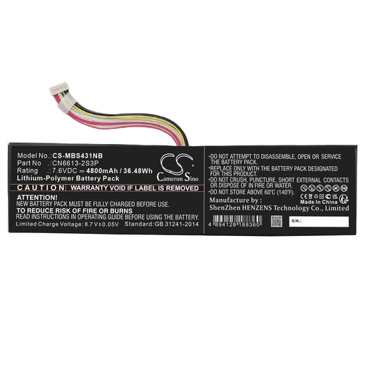 Avita NS14A2 Liber 13.3 Laptop and Notebook Replacement Battery