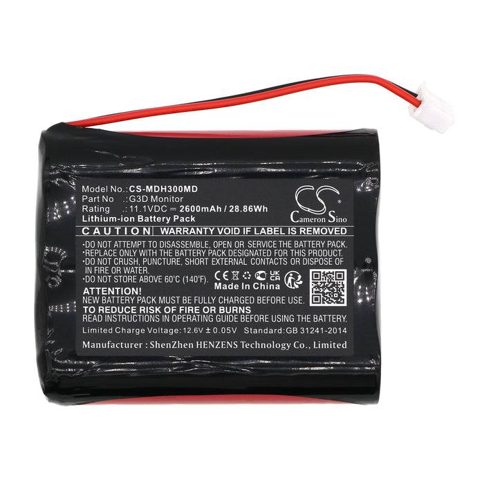 Meditech G3D Monitor Medical Replacement Battery