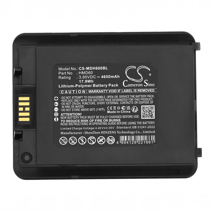 Mindeo M60 Barcode Replacement Battery