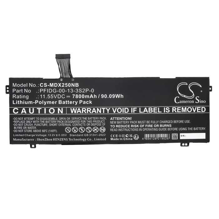 Tuxedo Pulse 15 Laptop and Notebook Replacement Battery