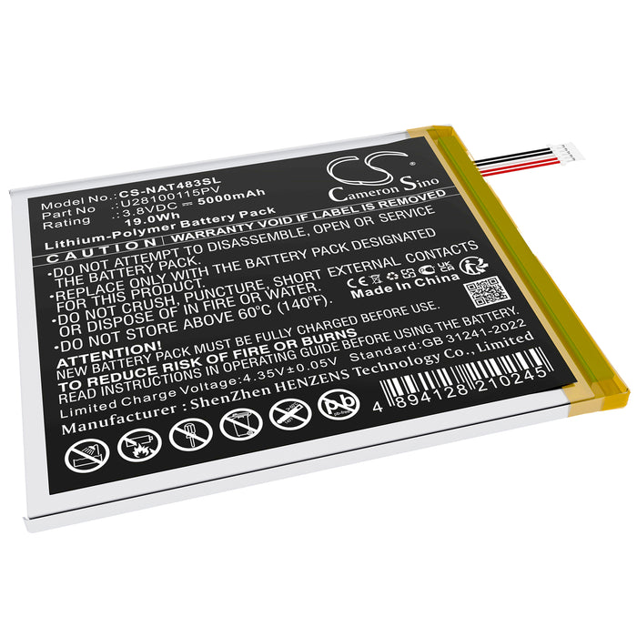 NONIN Surf 8in 3rd 100071483 Tablet Replacement Battery