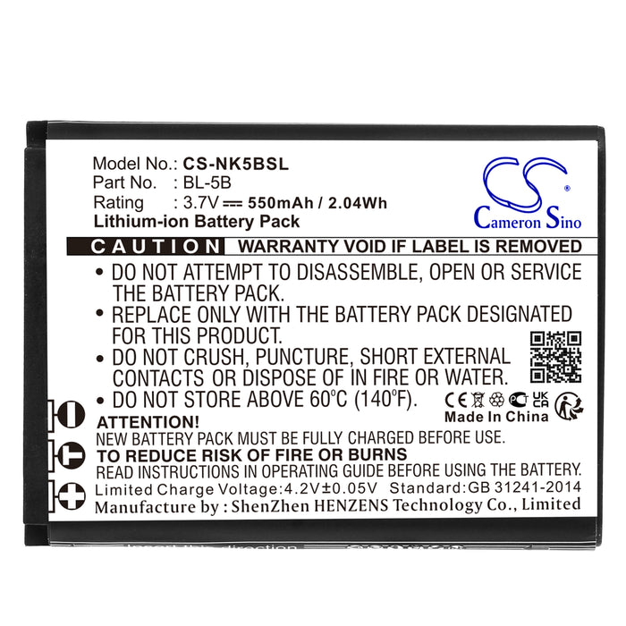 Yashica EZ Digital NV-1 550mAh GPS Replacement Battery