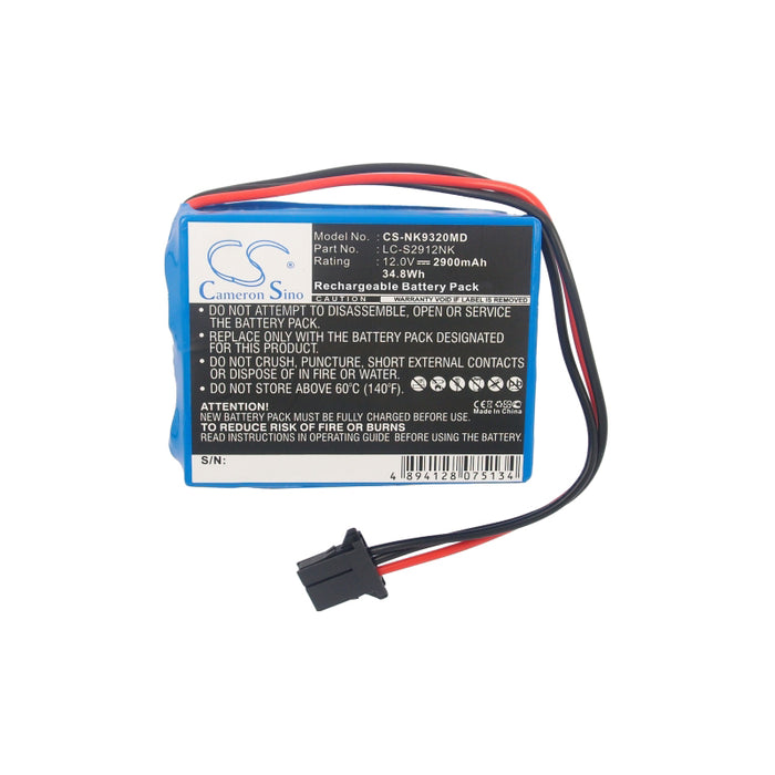 Nihon Kohden Cardiolife ECG-9320,Cardiolife TEC-7431,Cardiolife TEC-7511,Cardiolife TEC-7521,DCB-ENEL12 Medical Replacement Battery