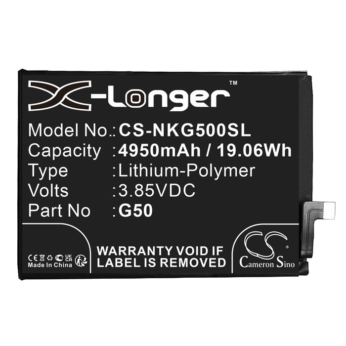 Nokia G50 TA-1358 TA-1390 TA-1370 TA-1367 TA-13618 Mobile Phone Replacement Battery