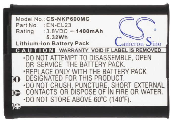 Northern Coolpix P600 Coolpix P610 Coolpix P900 Coolpix P610s Coolpix P900s Coolpix S810c Camera Replacement Battery