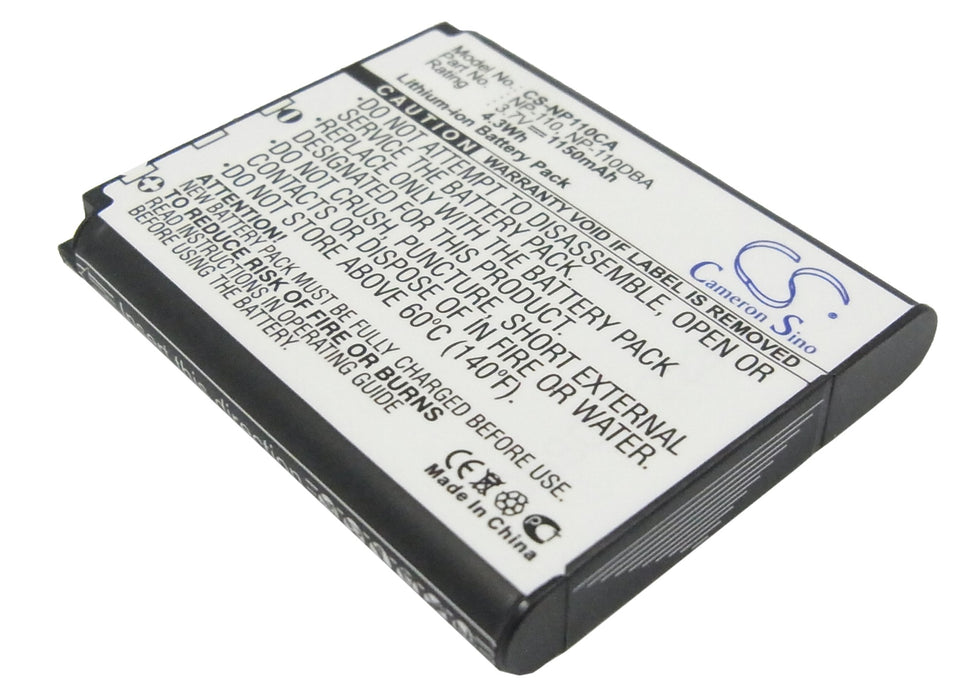 Casio Exilim EX-FC200S Exilim EX-FC500S Exilim EX-Z200 Exilim EX-Z2000 Exilim EX-Z2300 Exilim EX-Z3000 Exilim EX-ZR10 Exili Camera Replacement Battery