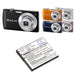 Casio Exilim EX-EX-S200BK,Exilim EX-S200,Exilim EX-S200BE,Exilim EX-S200BK,Exilim EX-S200EO,Exilim EX-S200PK,Exilim EX-S200 Camera Replacement Battery