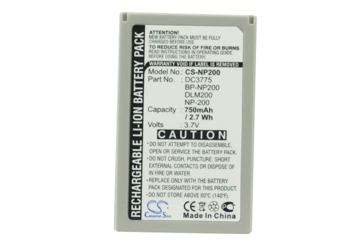 Minolta DiMAGE X DiMAGE Xi DIMAGE Xt DIMAGE Xt Biz DiMAGE Xg Camera Replacement Battery