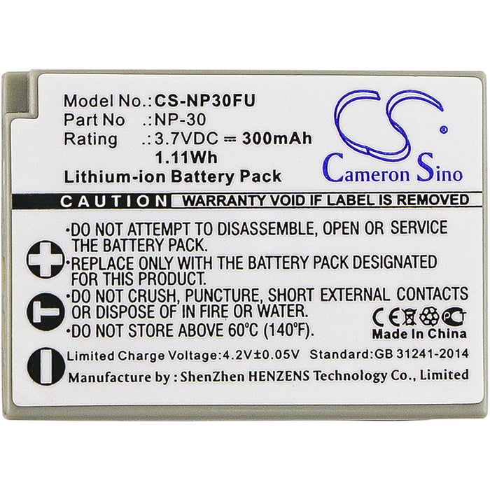 Fujifilm FinePix F440 Finepix F440 Zoom FinePix F450 Finepix F450 Zoom Camera Replacement Battery