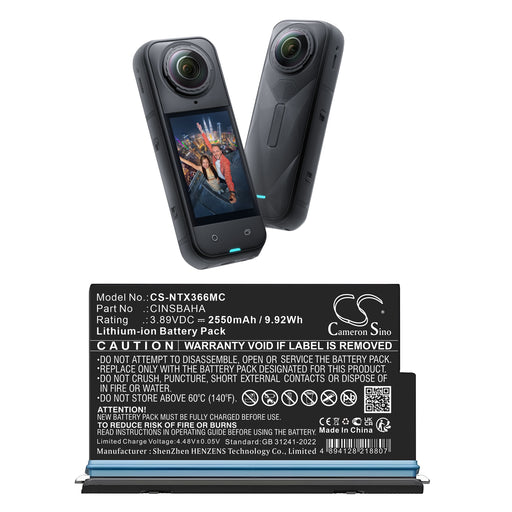 Insta360 One X5 Camera Replacement Battery
