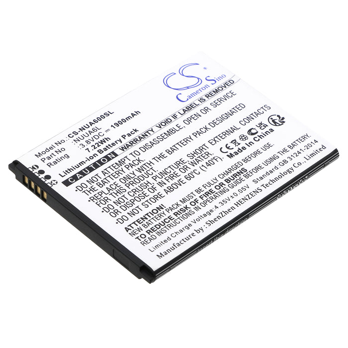 NUU A6L Mobile Phone Replacement Battery