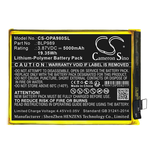 OnePlus A98 CPH2529 Mobile Phone Replacement Battery