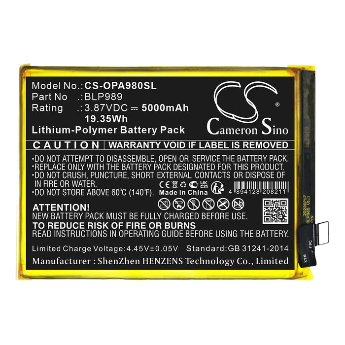 OnePlus A98 CPH2529 Mobile Phone Replacement Battery