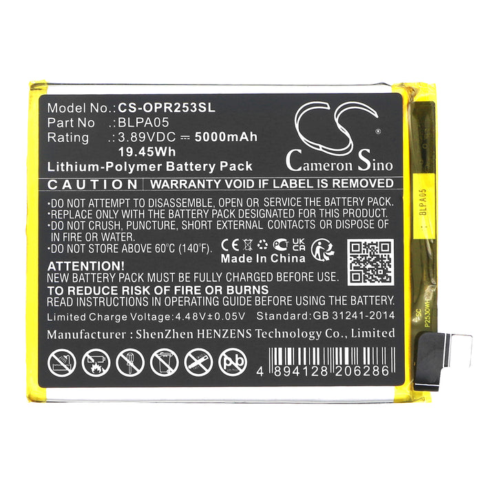 OPPO CPH2531 Reno 10 5G Mobile Phone Replacement Battery