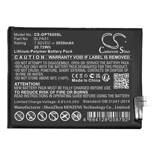 OPPO GT 6T Mobile Phone Replacement Battery